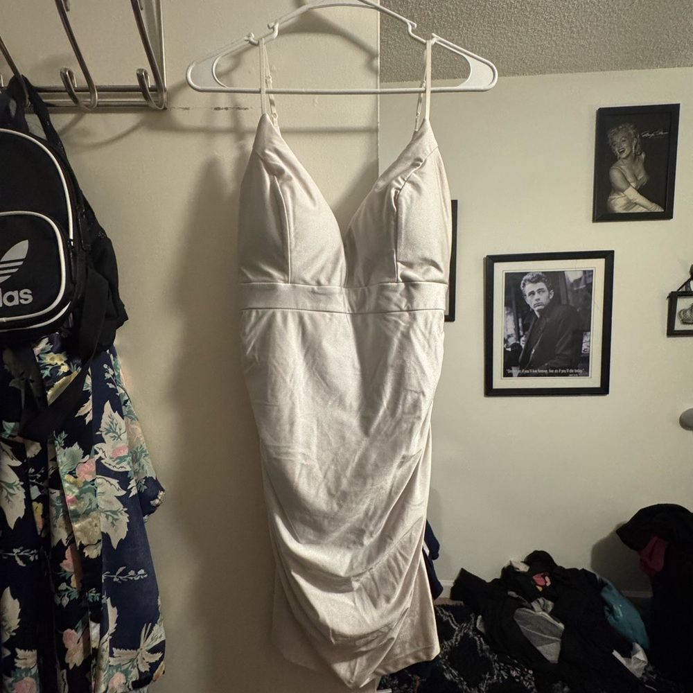 White formal dress
